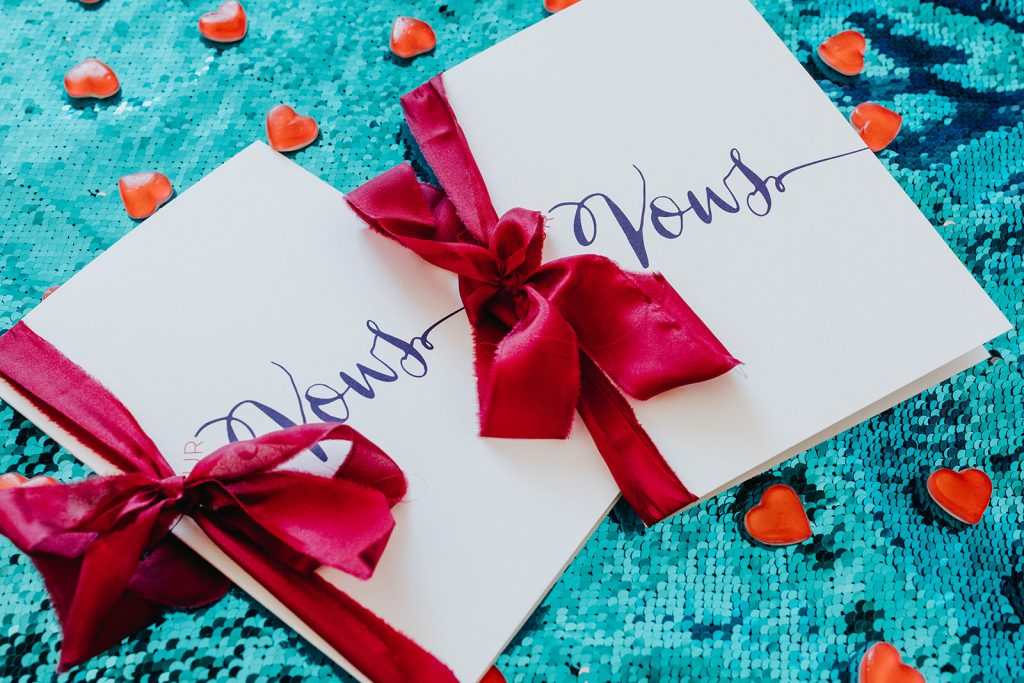 Miranda the Celebrant | Hampshire Ceremonies Elegant wedding vow booklets